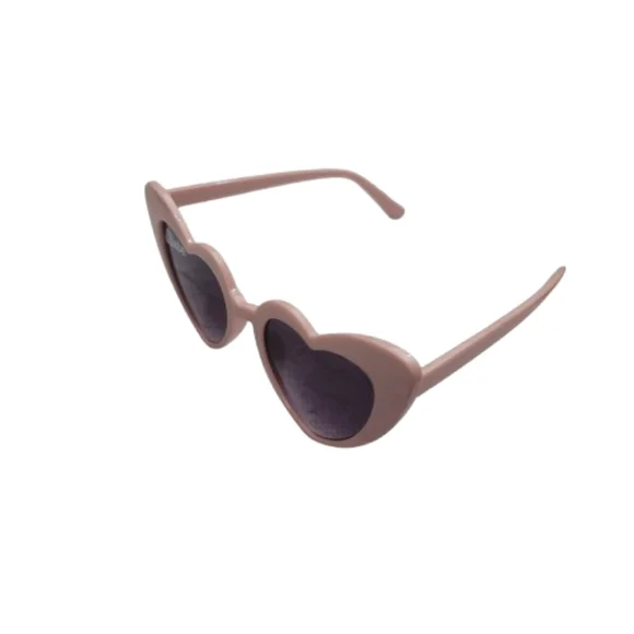 Heart Cat-Eye Sunglasses Heart-Shaped Pink Sunglasses "Babe" Barbiecore Barbie - Picture 4 of 4